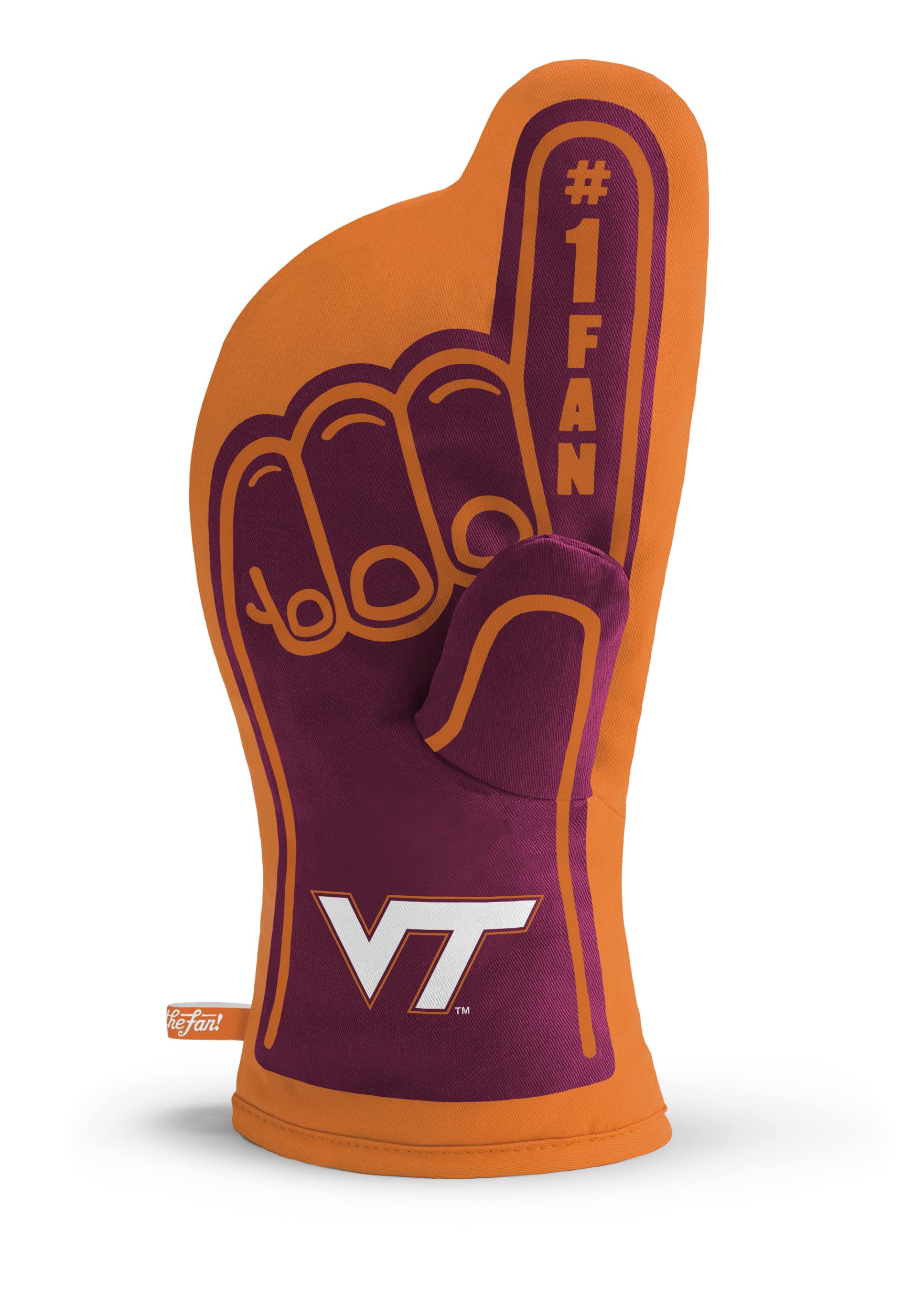 YouTheFan NCAA Virginia Tech Hokies #1 Oven Mitt , 13.25" x 6.5" - Sports Collectibles, Sports Memorabilia, Sports Fan Shop, Sports Gifts