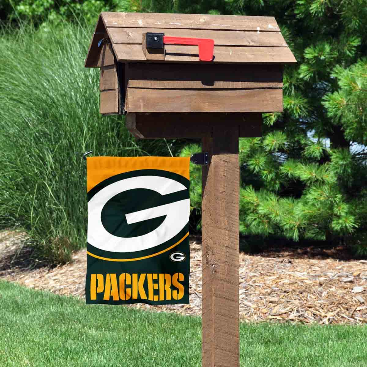 WinCraft Green Bay Packers Large Logo Double Sided Garden Banner Flag - Sports Collectibles, Sports Memorabilia, Sports Fan Shop, Sports Gifts
