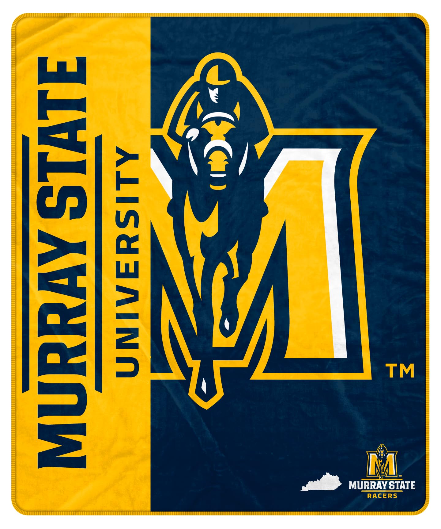 Proformance Home NCAA Murray State Racers Endzone Ultra Soft Tailgate Throw - Sports Gifts, Sports Memorabilia, Sports Collectibles, Fan Shop