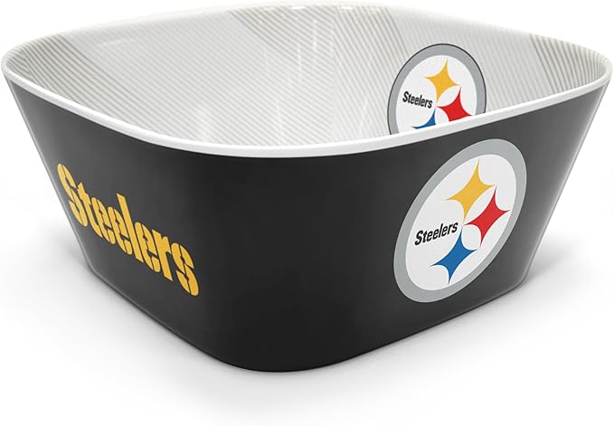 YouTheFan NFL Pittsburgh Steelers Large Party Bowl - Sports Collectibles, Sports Memorabilia, Sports Fan Shop, Sports Gifts