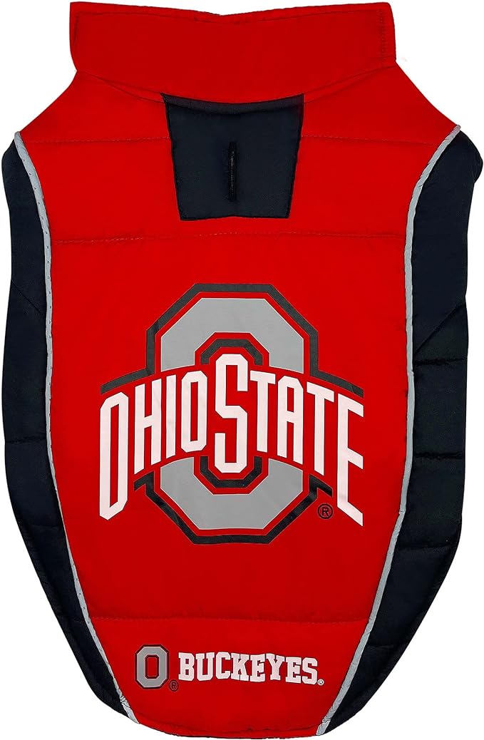 OHIO STATE PUFFER VEST Pets First - Sports Collectibles, Sports Memorabilia, Sports Fan Shop, Sports Gifts