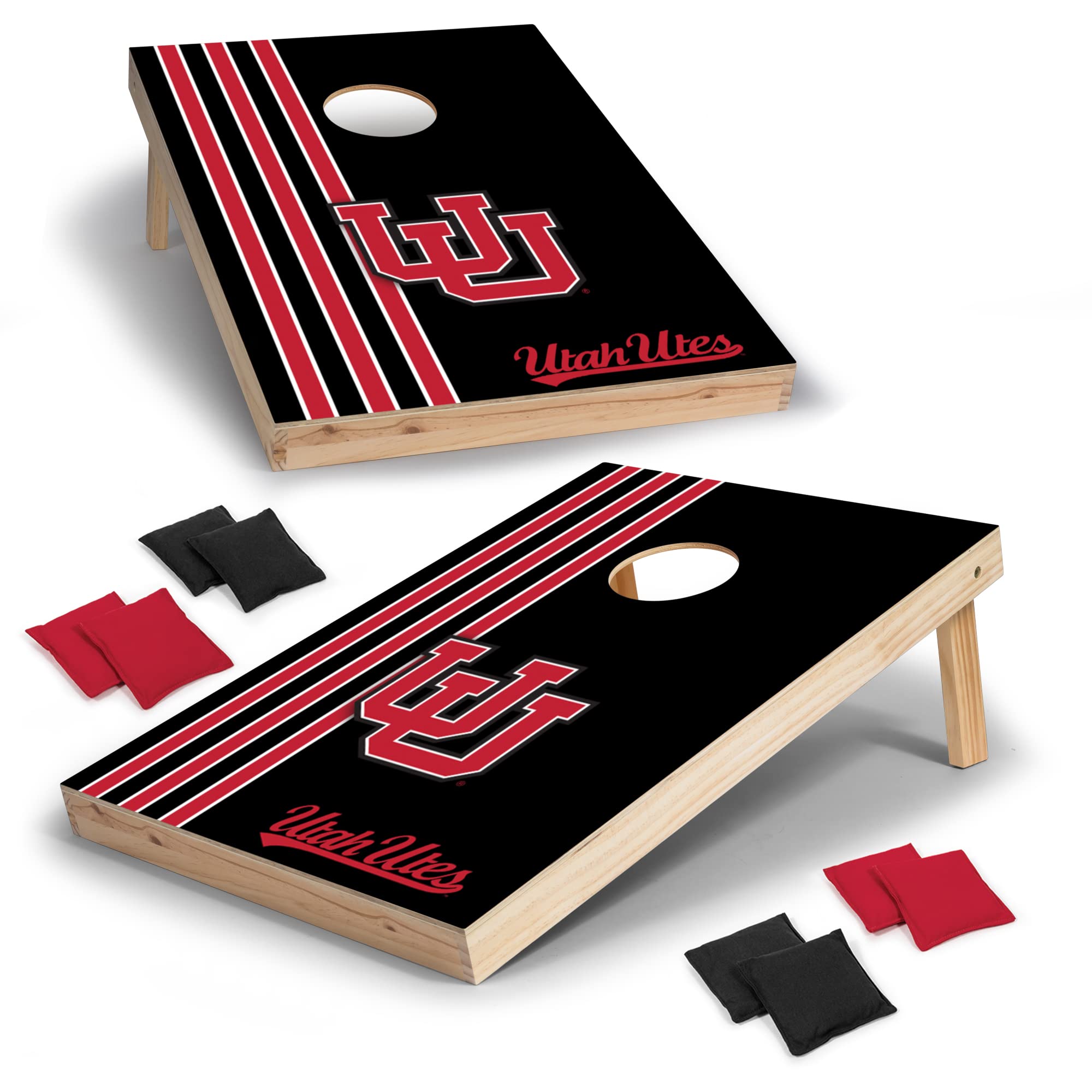 Wild Sports 2' x 3' Set with Direct Print HD Team Graphics – Great Gift for Any NCAA Fan! Bean Bag Toss Family Outdoor Games – Utah Utes - Sports Collectibles, Sports Memorabilia, Sports Fan Shop, Sports Gifts