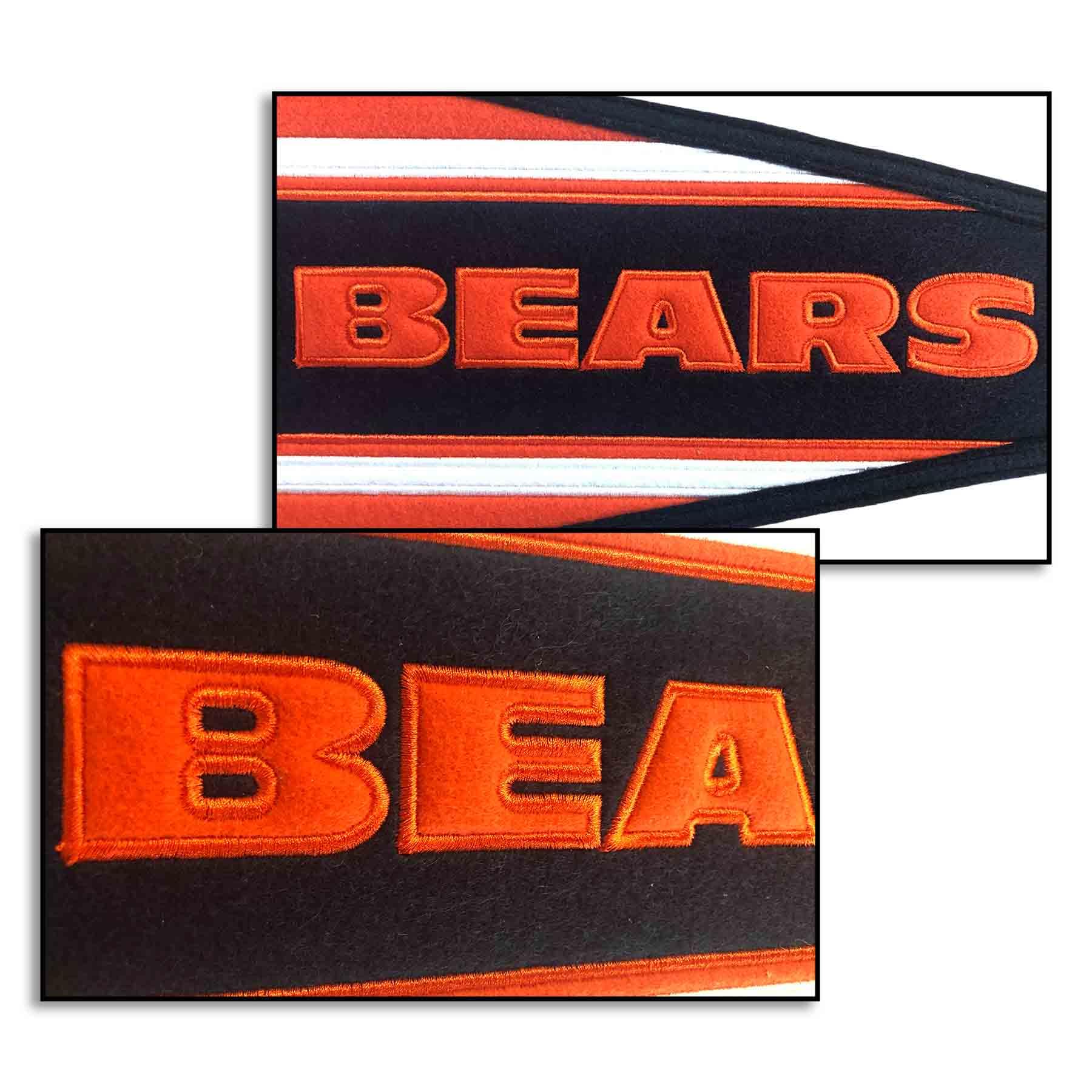 WinCraft Chicago Bears Embroidered and Sewn Pennant - Sports Collectibles, Sports Memorabilia, Sports Fan Shop, Sports Gifts