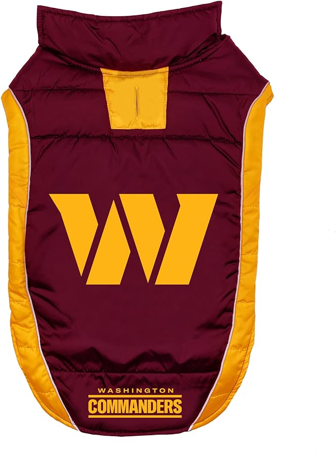 WASHINGTON COMMANDERS PUFFER VEST Pets First - Sports Collectibles, Sports Memorabilia, Sports Fan Shop, Sports Gifts