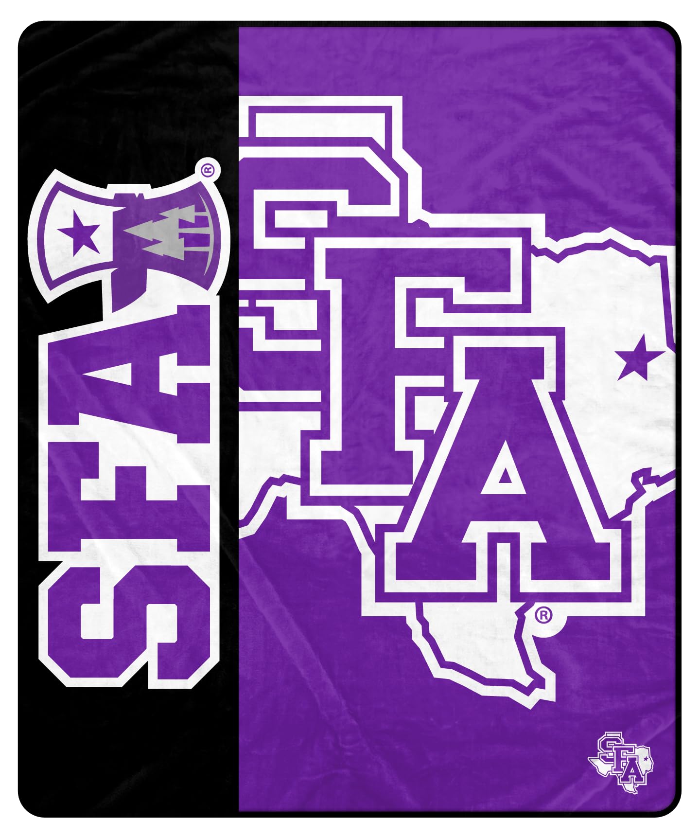 Proformance Home NCAA Stephen F. Austin Lumberjacks Endzone Ultra Soft Tailgate Throw - Sports Gifts, Sports Memorabilia, Sports Collectibles, Fan Shop