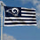 WinCraft Los Angeles Rams Nation Americana Flag Outdoor Indoor 3x5 Foot Banner - Sports Collectibles, Sports Memorabilia, Sports Fan Shop, Sports Gifts