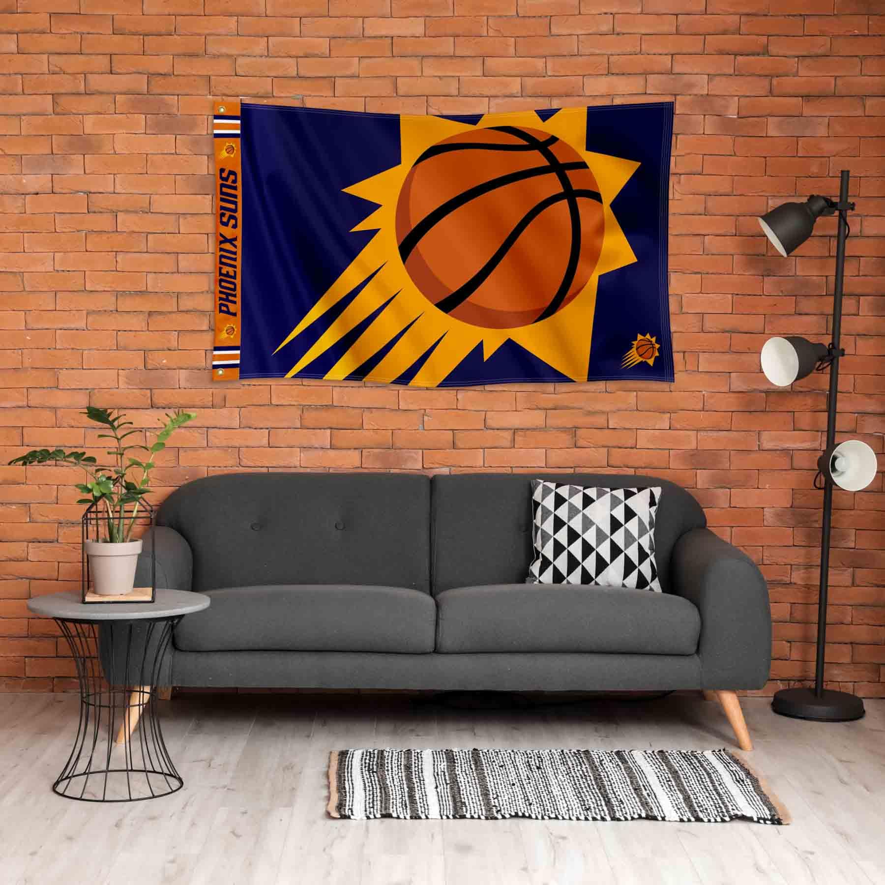 WinCraft Phoenix Suns Printed Header 3x5 Premium Banner Flag - Sports Collectibles, Sports Memorabilia, Sports Fan Shop, Sports Gifts