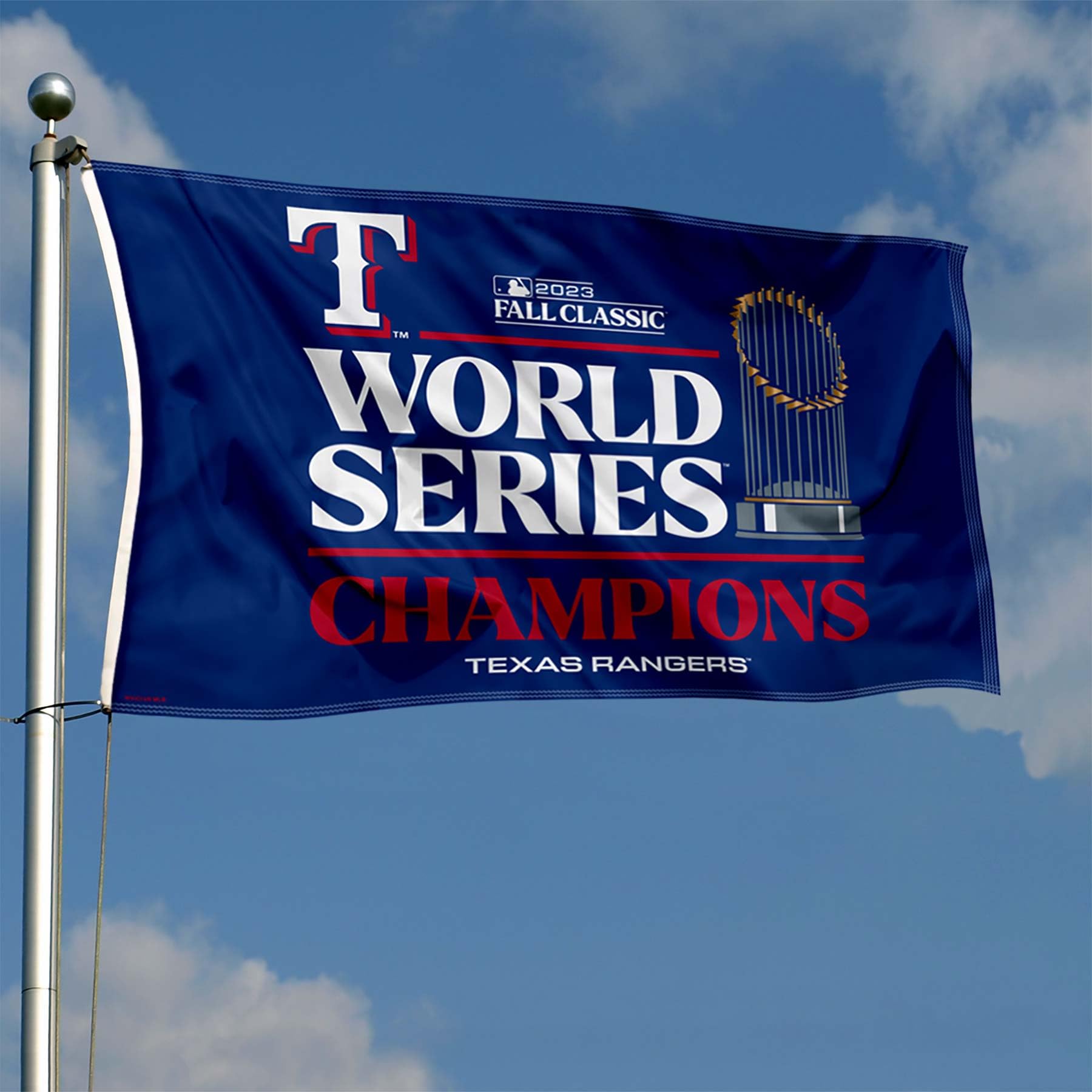 WinCraft Texas Rangers World 2023 Champions 3x5 Flag - Sports Collectibles, Sports Memorabilia, Sports Fan Shop, Sports Gifts