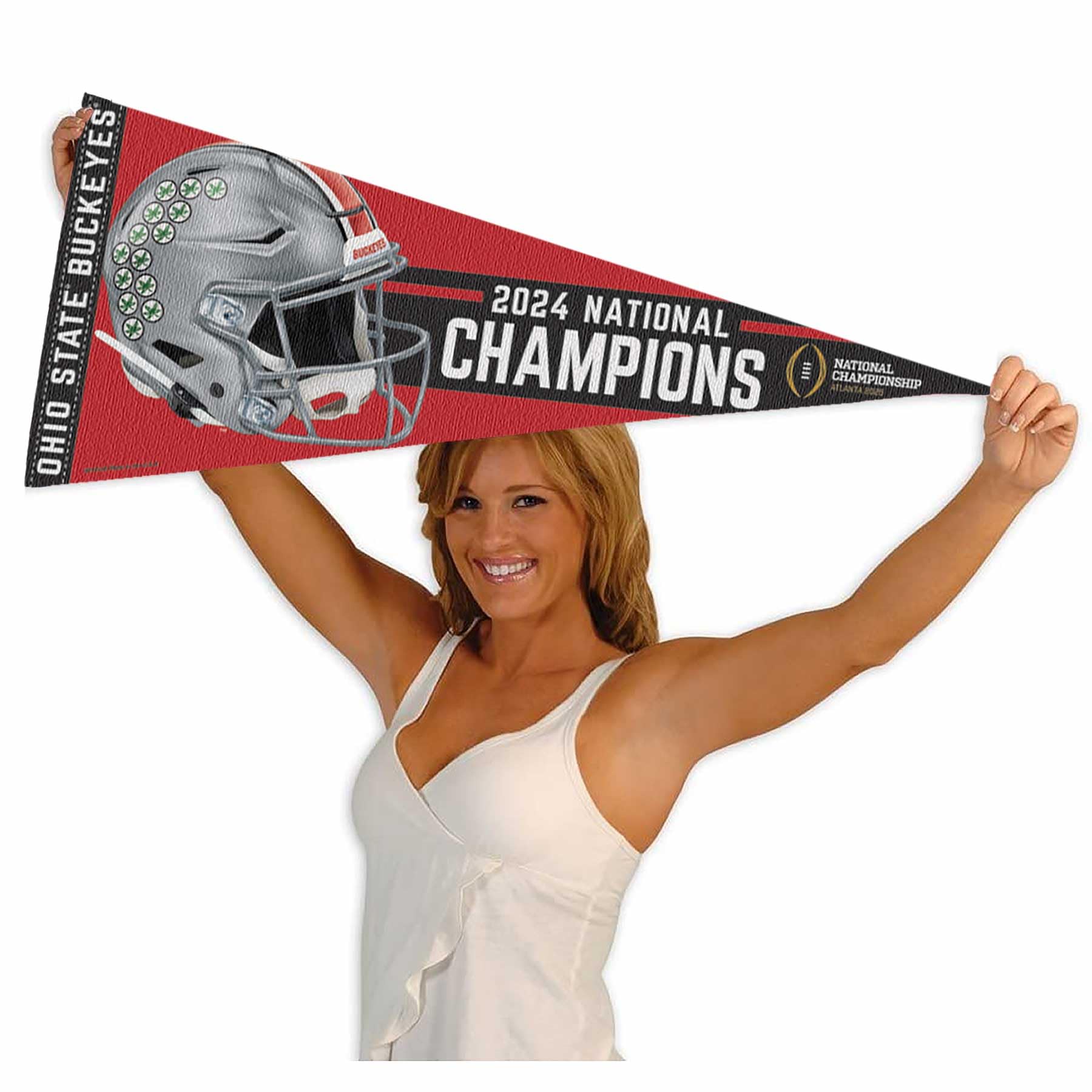 Ohio State Buckeyes Pennant 2024 National Champions Banner - Sports Collectibles, Sports Memorabilia, Sports Fan Shop, Sports Gifts