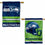 WinCraft Seattle Seahawks Primary and Helmet Double Sided Banner Flag - Sports Collectibles, Sports Memorabilia, Sports Fan Shop, Sports Gifts
