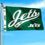 WinCraft New York Jets Script Logo Premium Flag - Sports Collectibles, Sports Memorabilia, Sports Fan Shop, Sports Gifts