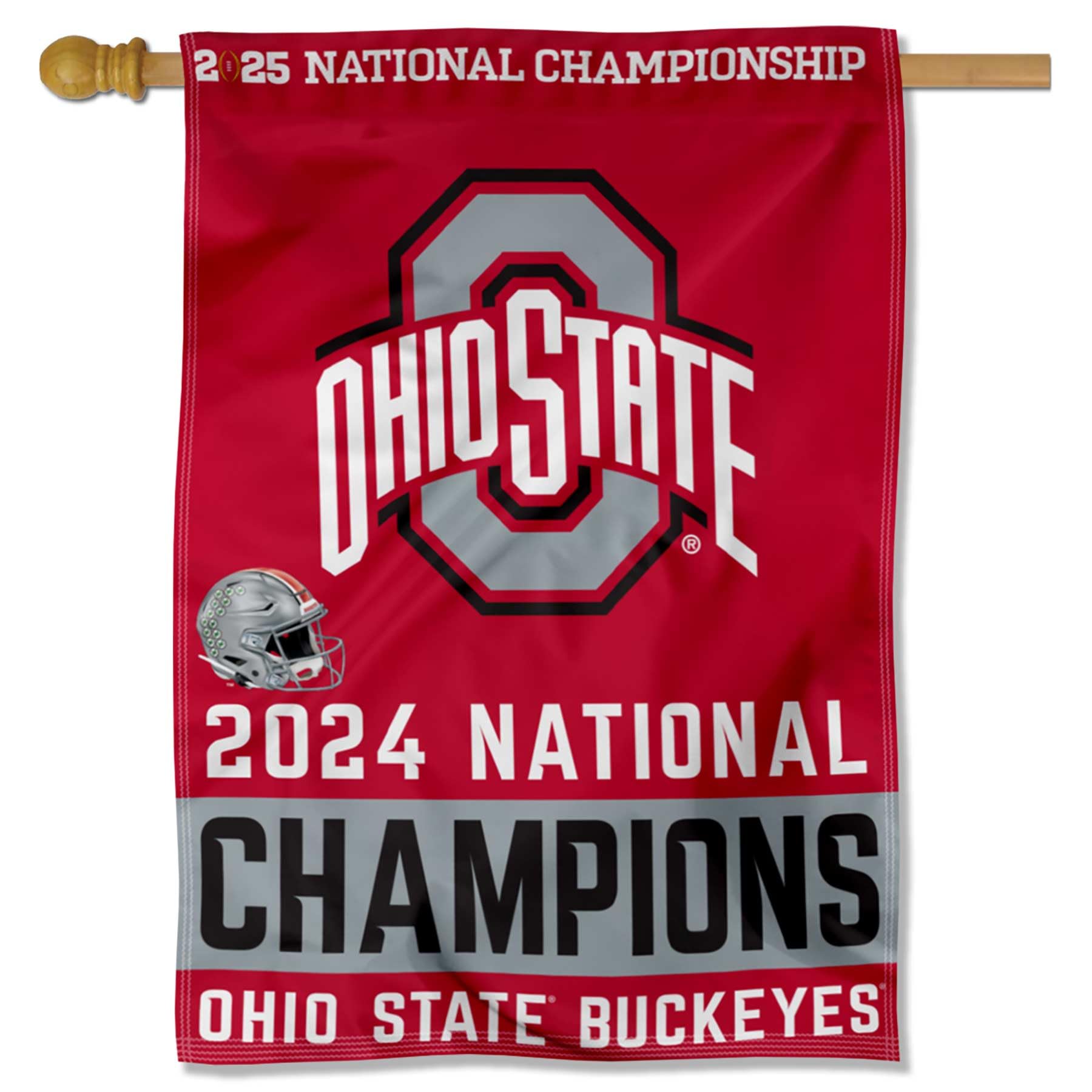 Ohio State Buckeyes Football National 2024 Champions Banner Vertical Flag - Sports Collectibles, Sports Memorabilia, Sports Fan Shop, Sports Gifts