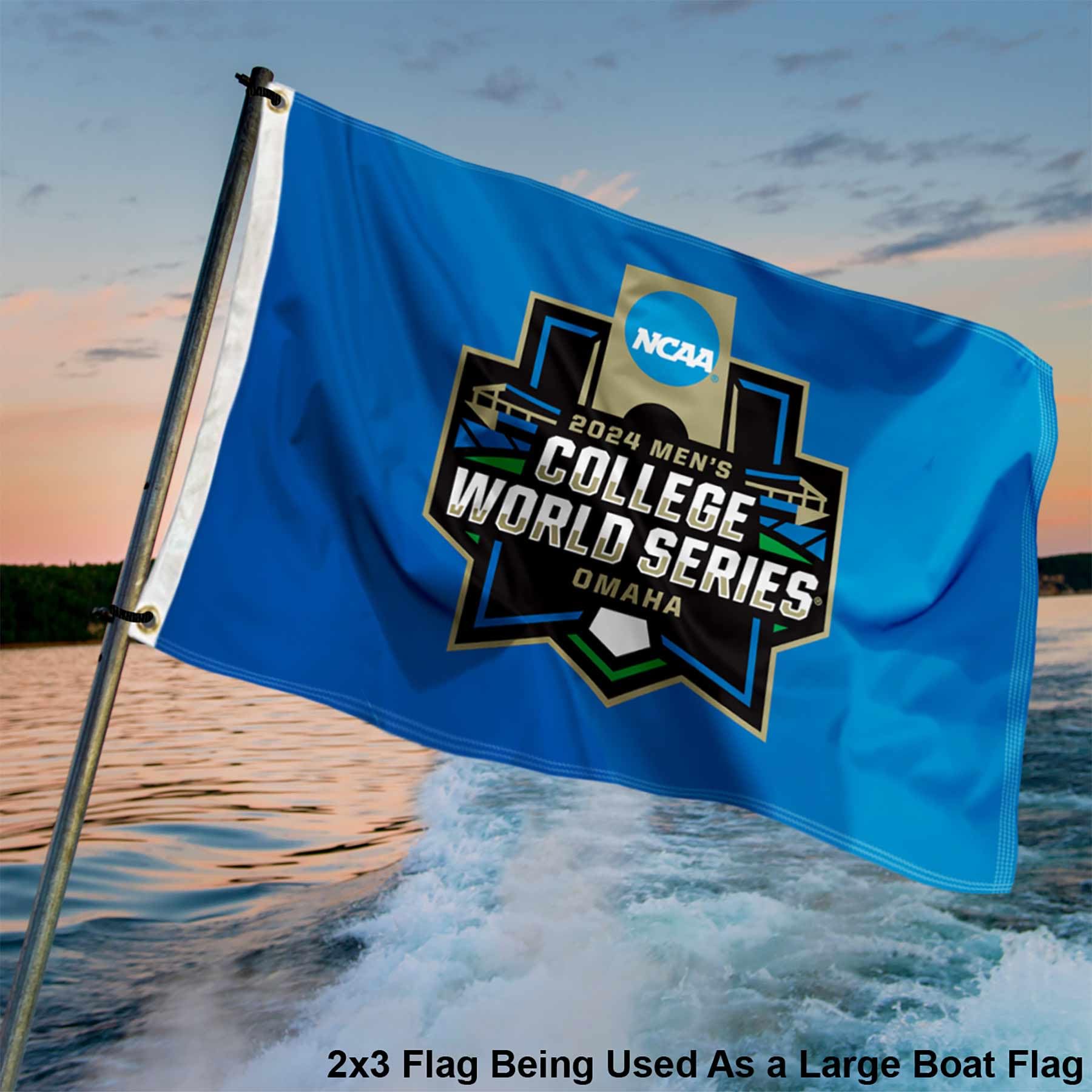 College Baseball Series CWS 2024 Small 2x3 Flag and Banner - Sports Collectibles, Sports Memorabilia, Sports Fan Shop, Sports Gifts