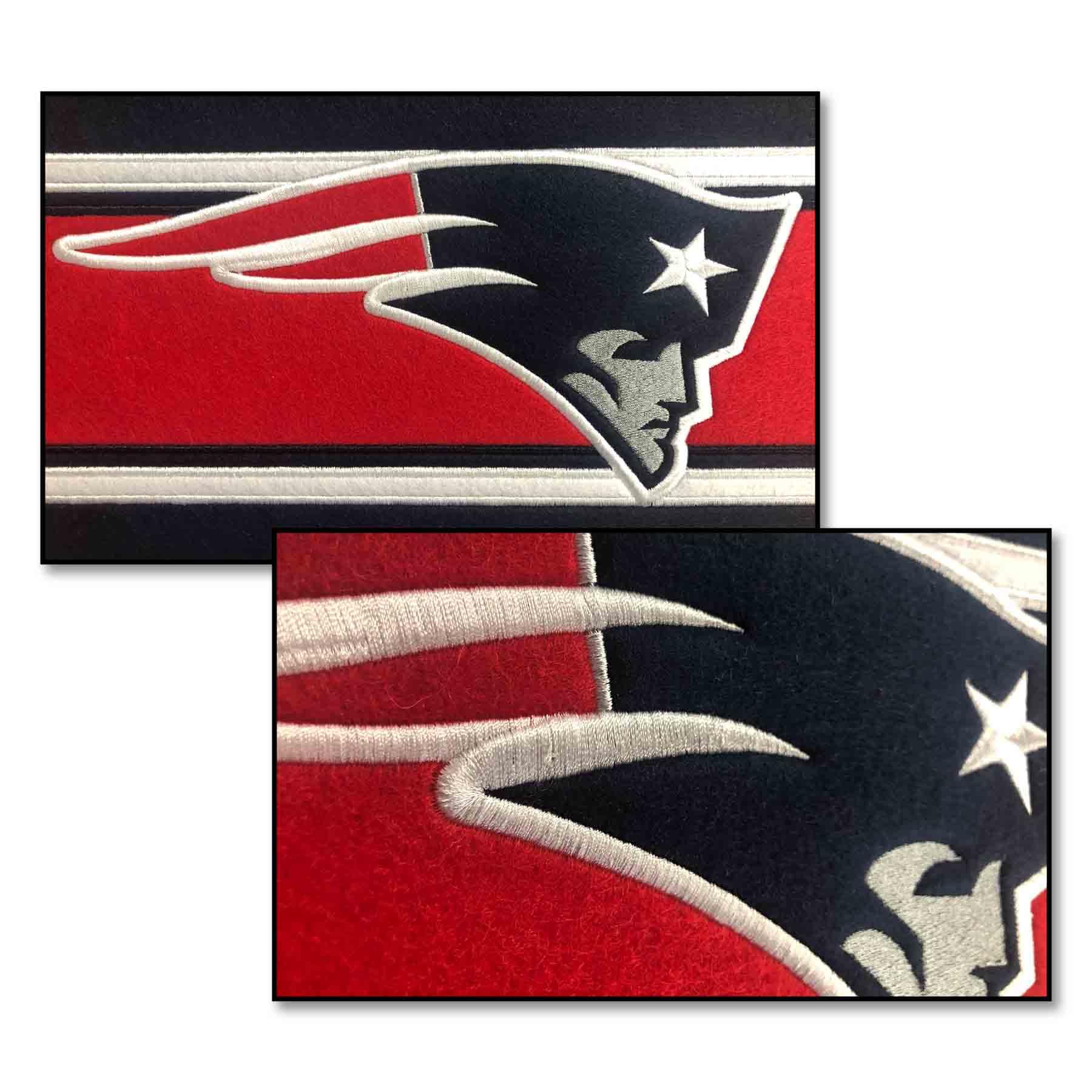 WinCraft New England Patriots Embroidered and Sewn Pennant - Sports Collectibles, Sports Memorabilia, Sports Fan Shop, Sports Gifts
