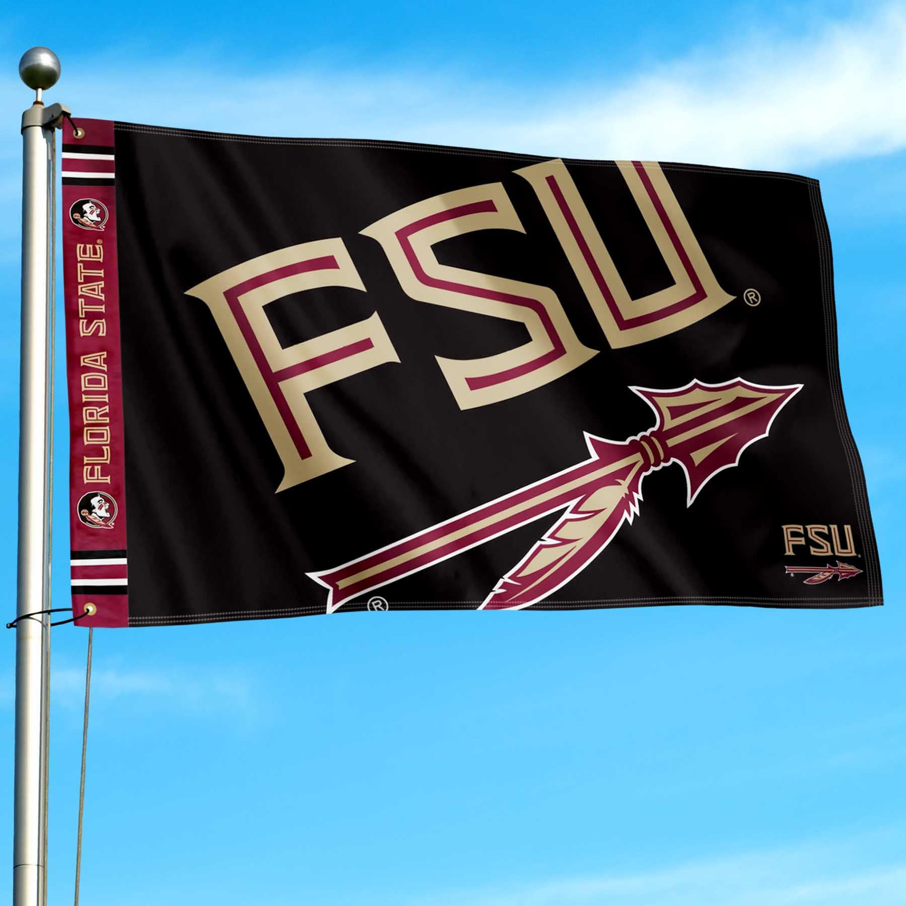 College Flags & Banners Co. Florida State FSU Noles Bold Logo Premium Flag - Sports Collectibles, Sports Memorabilia, Sports Fan Shop, Sports Gifts