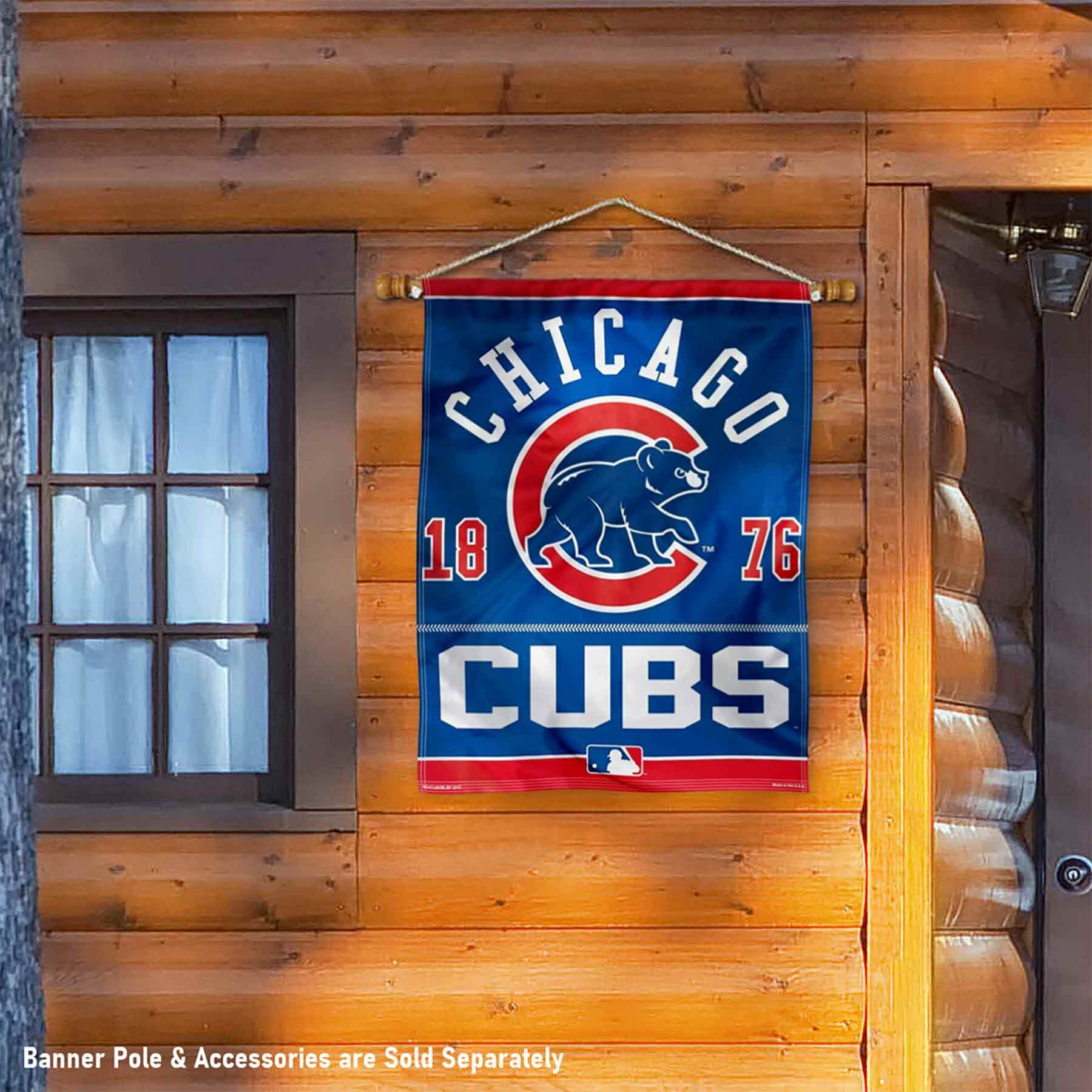 WinCraft Chicago Baseball Polyester House Banner Flag - Sports Collectibles, Sports Memorabilia, Sports Fan Shop, Sports Gifts