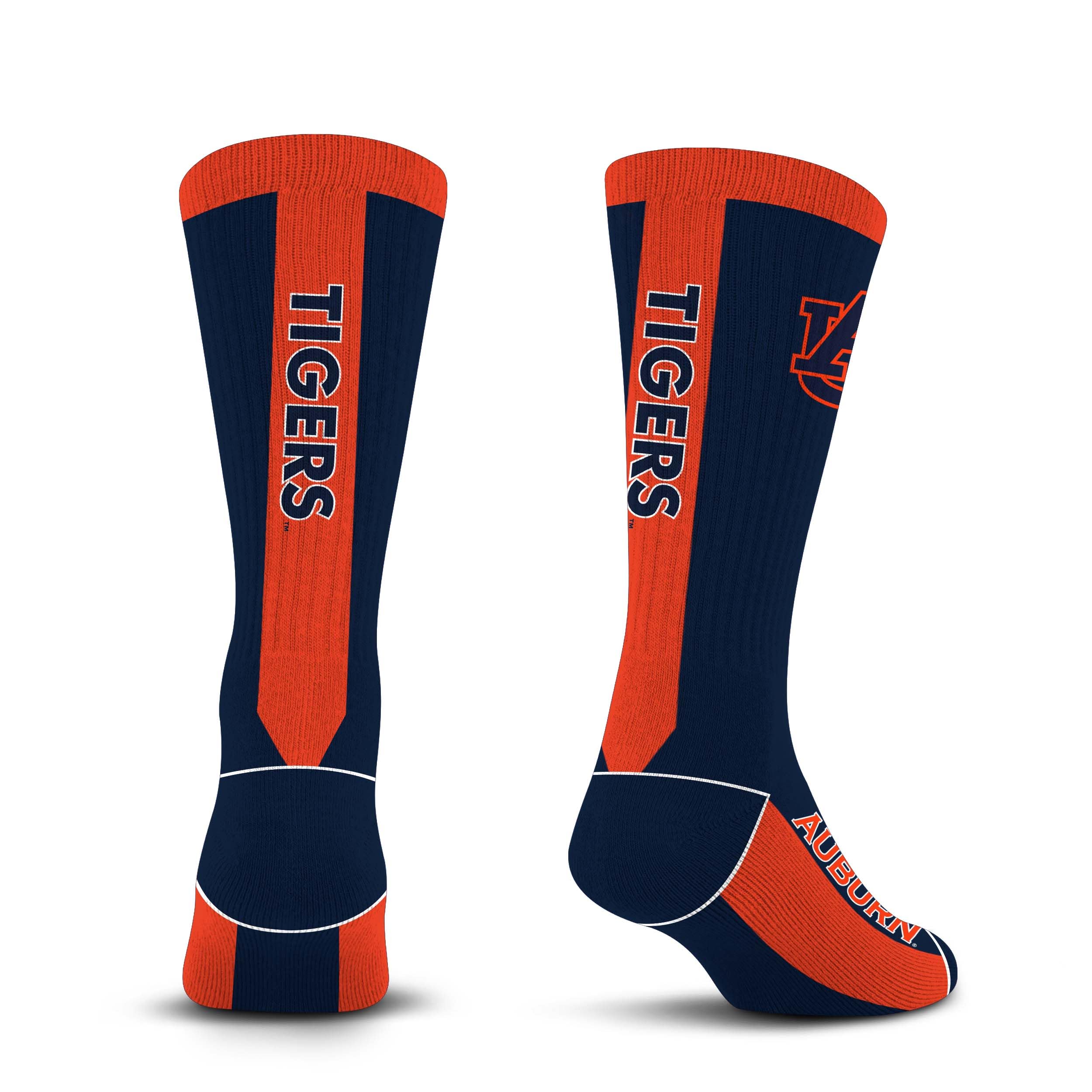 For Bare Feet NCAA AUBURN TIGERS MVP Crew Sock Team Color Large - Sports Gifts, Sports Memorabilia, Sports Collectibles, Fan Shop