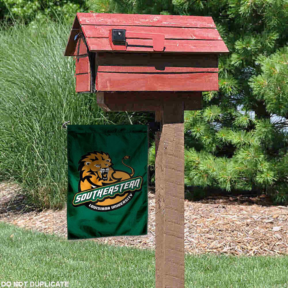 SLU Lions Garden Flag and Yard Banner - Sports Collectibles, Sports Memorabilia, Sports Fan Shop, Sports Gifts