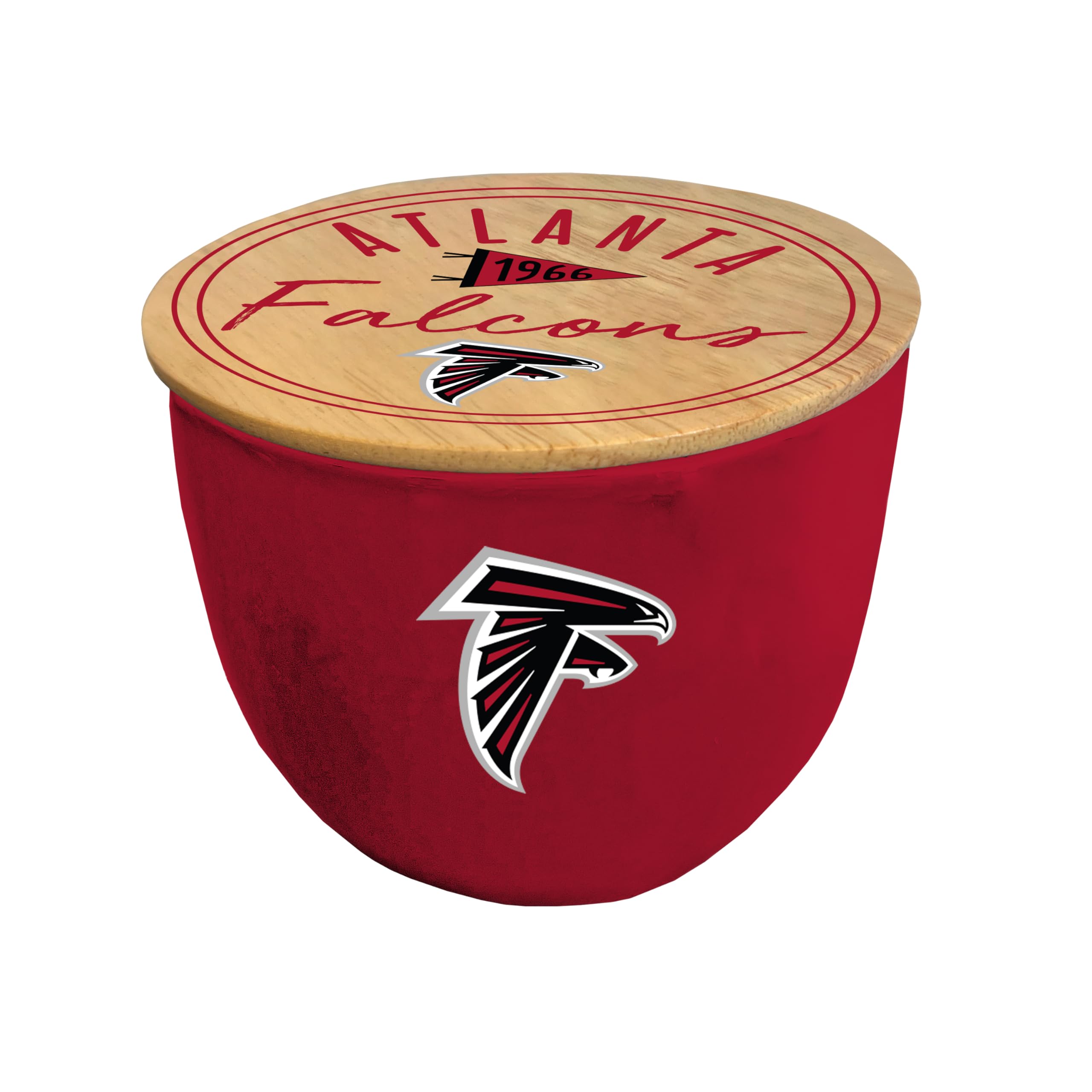 Pegasus Sports NFL Atlanta Falcons Script Circle Logo Ceramic Candle - Sports Gifts, Sports Memorabilia, Sports Collectibles, Fan Shop