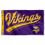 WinCraft Minnesota Vikings Script Logo Premium Flag - Sports Collectibles, Sports Memorabilia, Sports Fan Shop, Sports Gifts