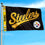 WinCraft Pittsburgh Steelers Script Logo Premium Flag - Sports Collectibles, Sports Memorabilia, Sports Fan Shop, Sports Gifts
