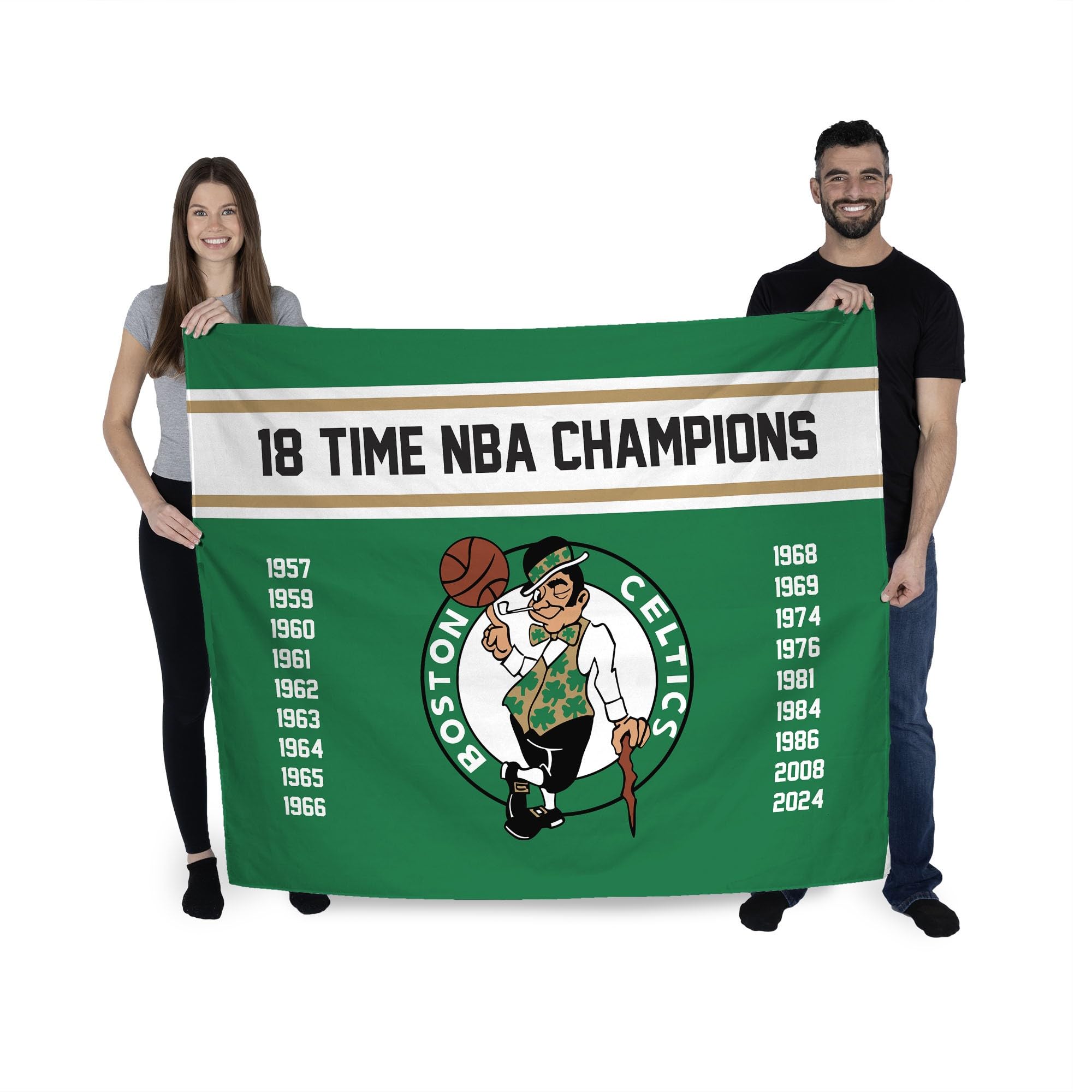 Northwest NBA Boston Celtics NBA Champions 2024 Wall Hanging Tapestry, 34" x 40", Banners - Sports Collectibles, Sports Memorabilia, Sports Fan Shop, Sports Gifts