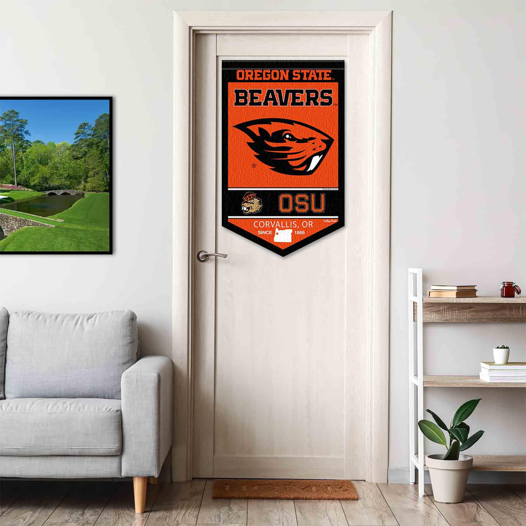 College Flags & Banners Co. Oregon State Beavers Heritage History Banner Pennant - Sports Collectibles, Sports Memorabilia, Sports Fan Shop, Sports Gifts