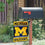 College Flags & Banners Co. Michigan Wolverines Garden Flag and Mailbox Post Pole Mount Holder Set - Sports Collectibles, Sports Memorabilia, Sports Fan Shop, Sports Gifts