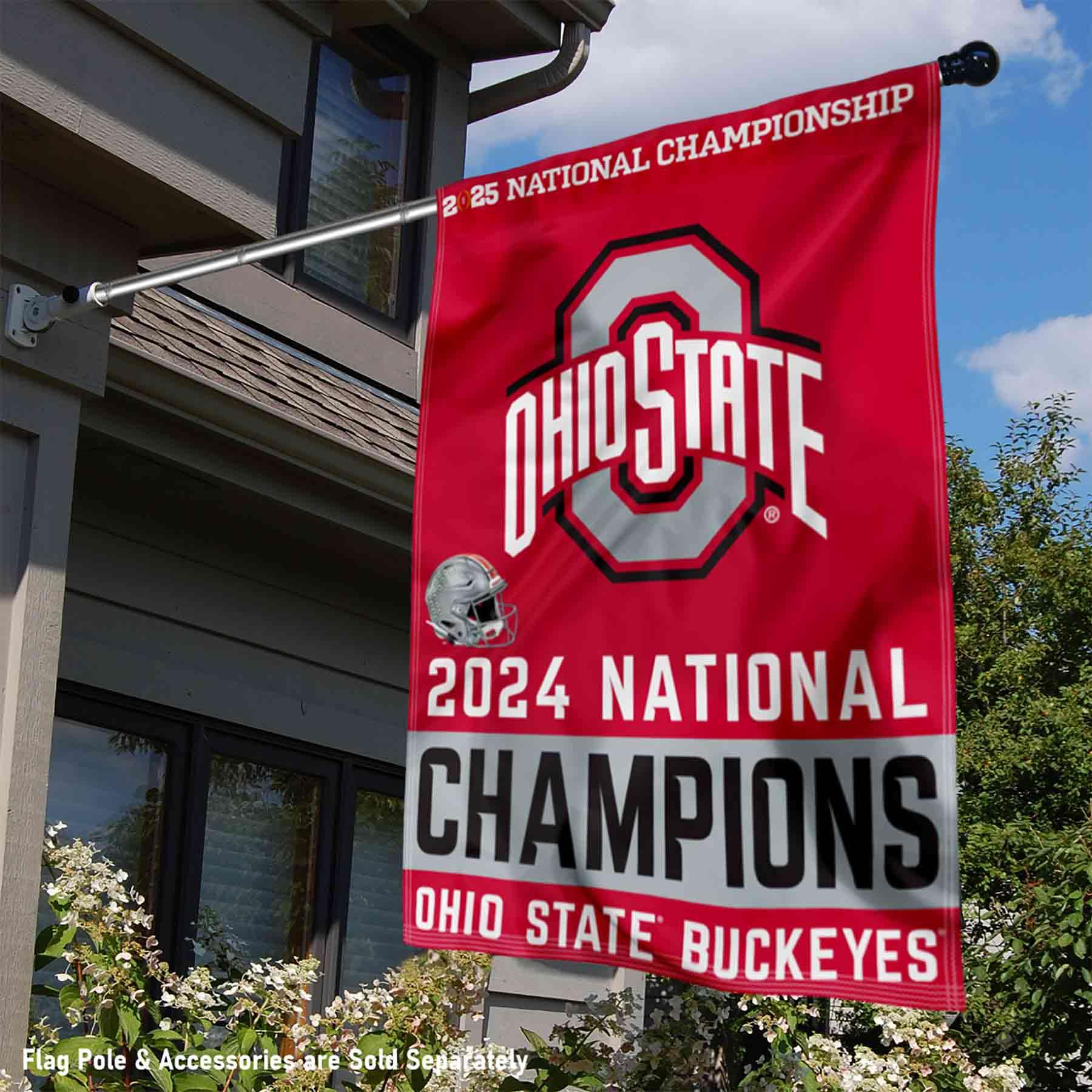 Ohio State Buckeyes Football National 2024 Champions Banner Vertical Flag - Sports Collectibles, Sports Memorabilia, Sports Fan Shop, Sports Gifts