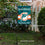 WinCraft Miami Dolphins Throwback Retro Vintage Garden Flag and Flagpole Mount - Sports Collectibles, Sports Memorabilia, Sports Fan Shop, Sports Gifts