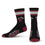 For Bare Feet NBA MIAMI HEAT 4 Stripe Deuce Crew Sock Team Color YOUTH