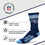 For Bare Feet NFL Youth 4 Stripe Deuce Crew Sock, Tennessee Titans, One Size - Sports Gifts, Sports Memorabilia, Sports Collectibles, Fan Shop