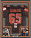 Framed Autographed/Signed Larry Ogunjobi 35x39 Cleveland Football Brown Jersey JSA COA
