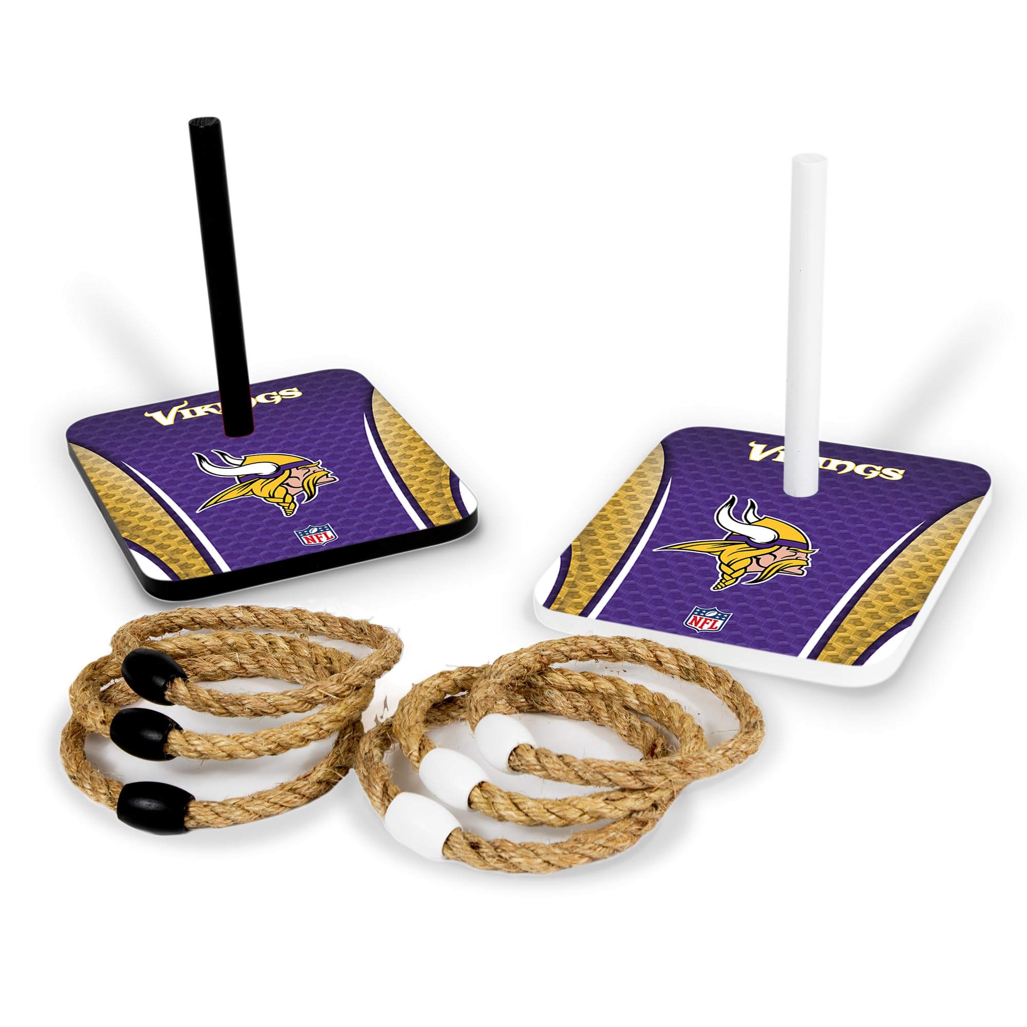 Wild Sports NFL Quoits Set with Direct Print HD Team Graphics – Tailgate Ring Toss Game – Great Gift for Any Football Fan! Ring Toss Family Outdoor Games for The Beach, BBQ, or Tailgate Party - Sports Collectibles, Sports Memorabilia, Sports Fan Shop, Sports Gifts