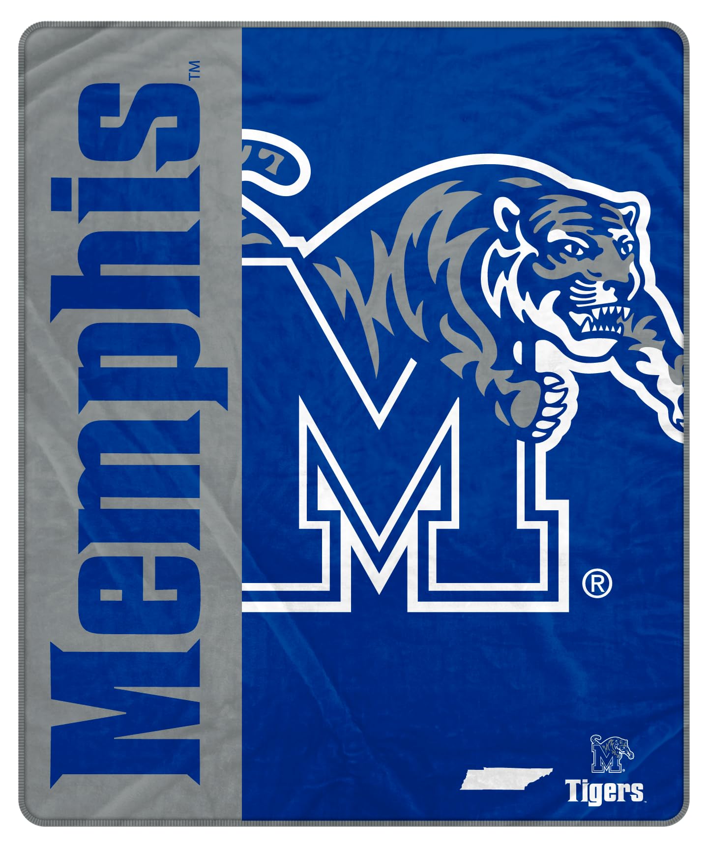 Proformance Home NCAA Memphis Tigers Endzone Ultra Soft Tailgate Throw - Sports Gifts, Sports Memorabilia, Sports Collectibles, Fan Shop
