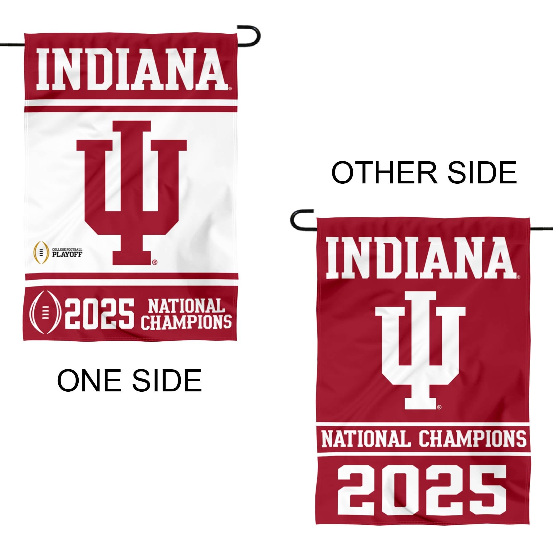 Indiana Hoosiers 2025 National Champions Garden Banner Flag - Sports Gifts, Sports Memorabilia, Sports Collectibles, Fan Shop
