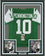 Framed Autographed/Signed Chad Pennington 35x39 New York Green Football Jersey JSA COA