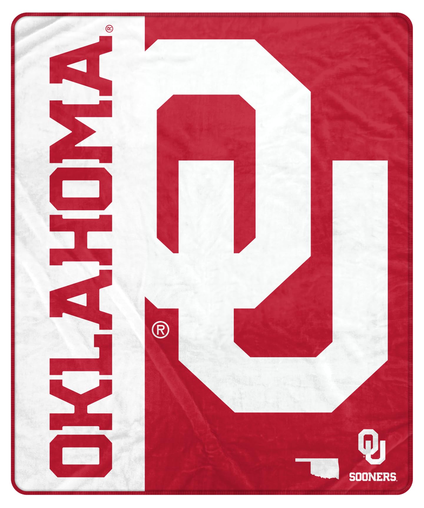 Proformance Home NCAA Oklahoma Sooners Endzone Ultra Soft Tailgate Throw - Sports Gifts, Sports Memorabilia, Sports Collectibles, Fan Shop