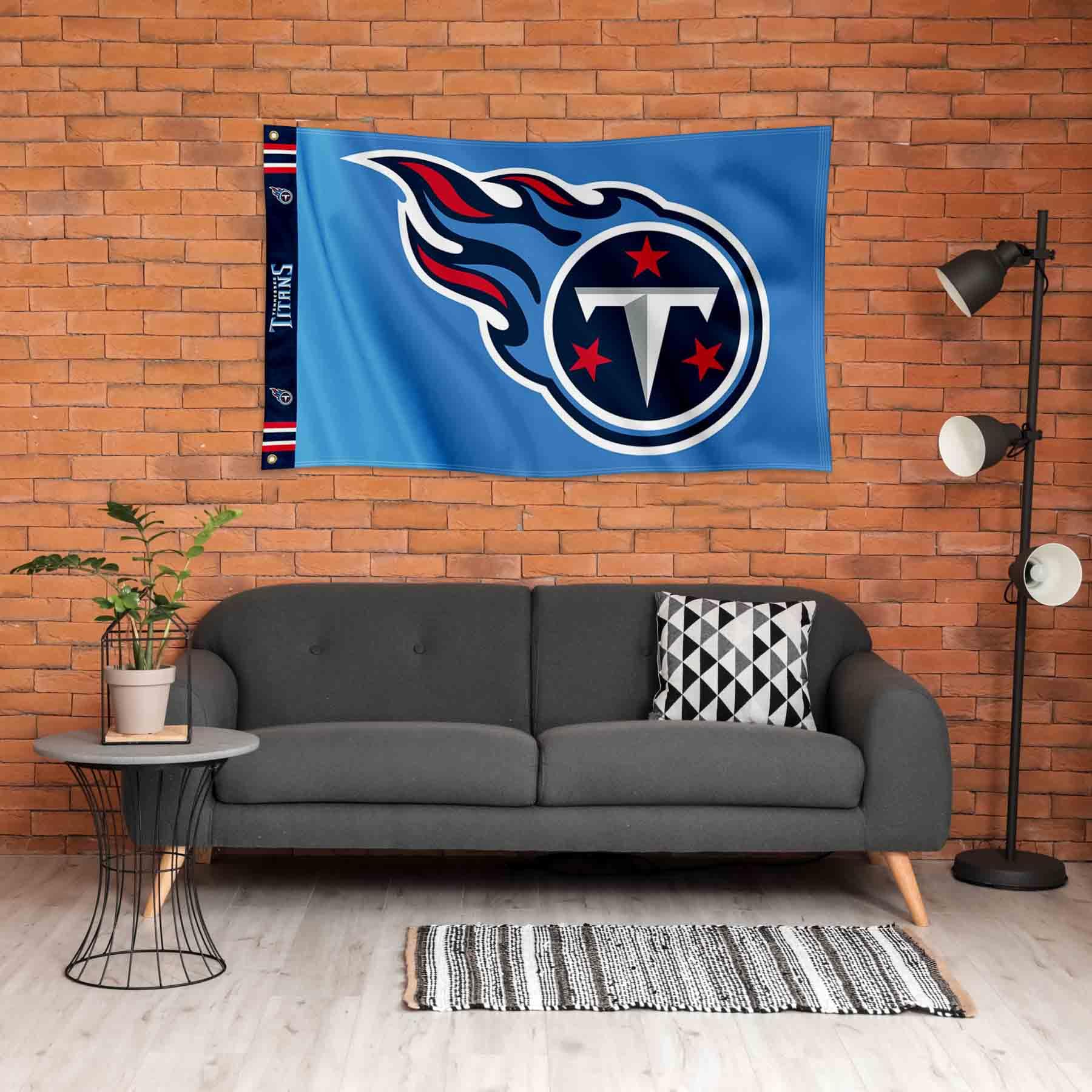 WinCraft Tennessee Titans Printed Header 3x5 Foot Banner Flag - Sports Collectibles, Sports Memorabilia, Sports Fan Shop, Sports Gifts
