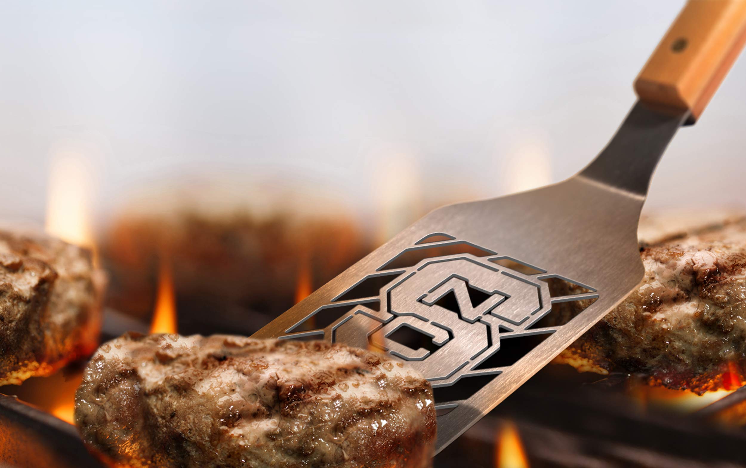 YouTheFan NCAA NC State Wolfpack Classic Series Sportula Stainless Steel Grilling Spatula , 18 1/2" x 4" - Sports Collectibles, Sports Memorabilia, Sports Fan Shop, Sports Gifts