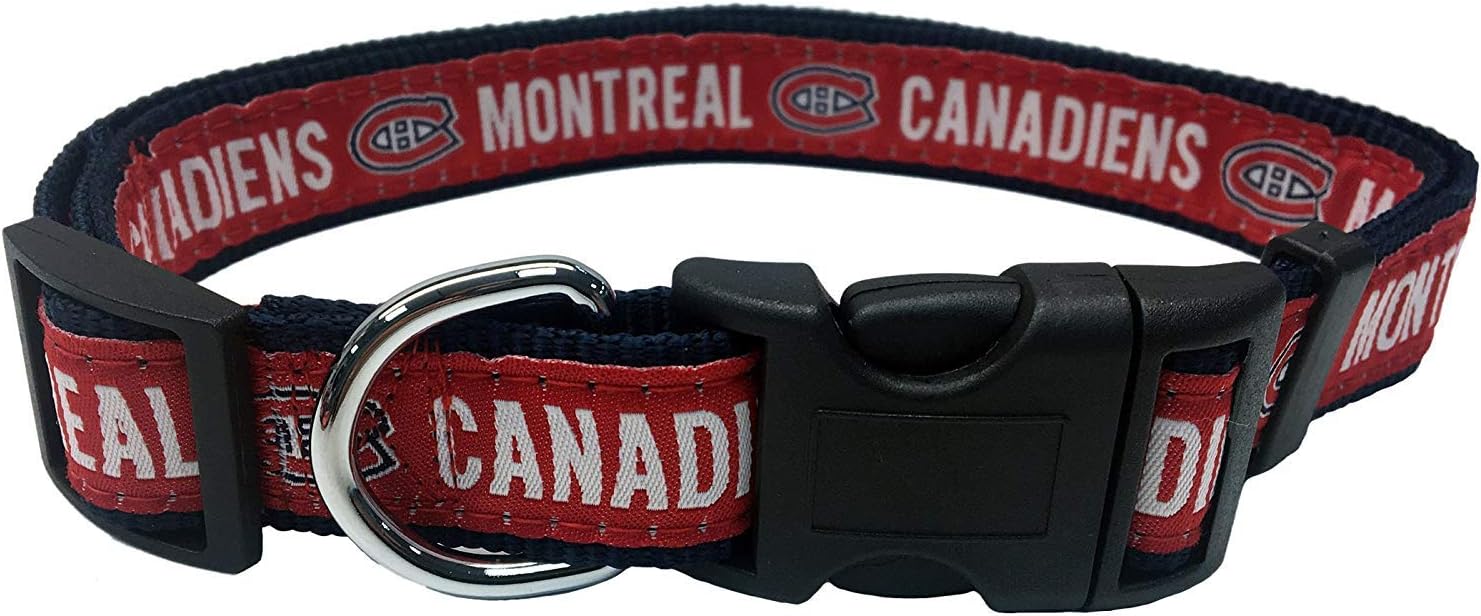 Montreal Canadians Dog Collar Pets First - Sports Collectibles, Sports Memorabilia, Sports Fan Shop, Sports Gifts