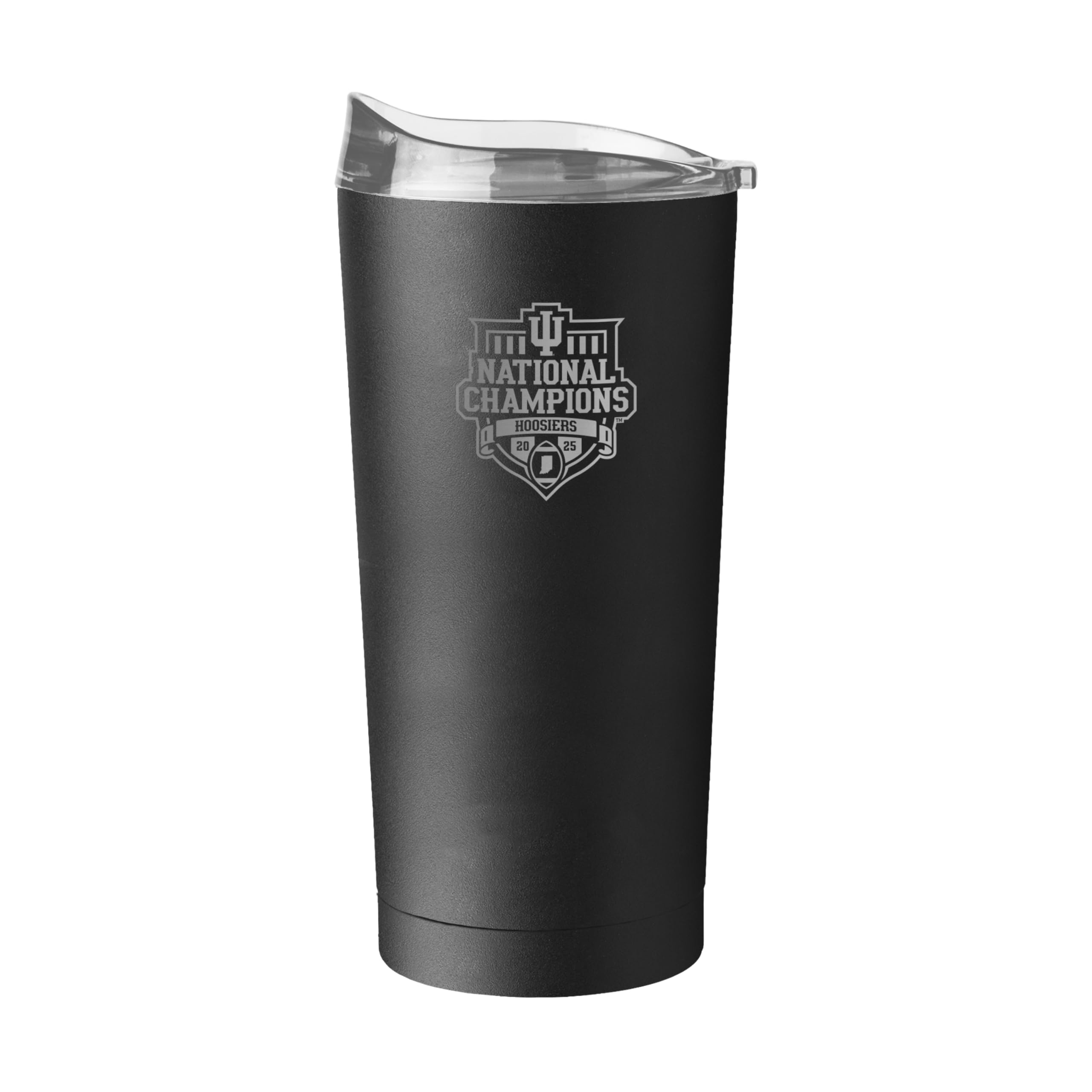 Logo Brands Indiana Hoosiers College Football Playoff National Champions 20 oz Stainless Steel Tumbler - Official CFP Champions Logo, Team Color & Great Gift For Fans - Sports Gifts, Sports Memorabilia, Sports Collectibles, Fan Shop