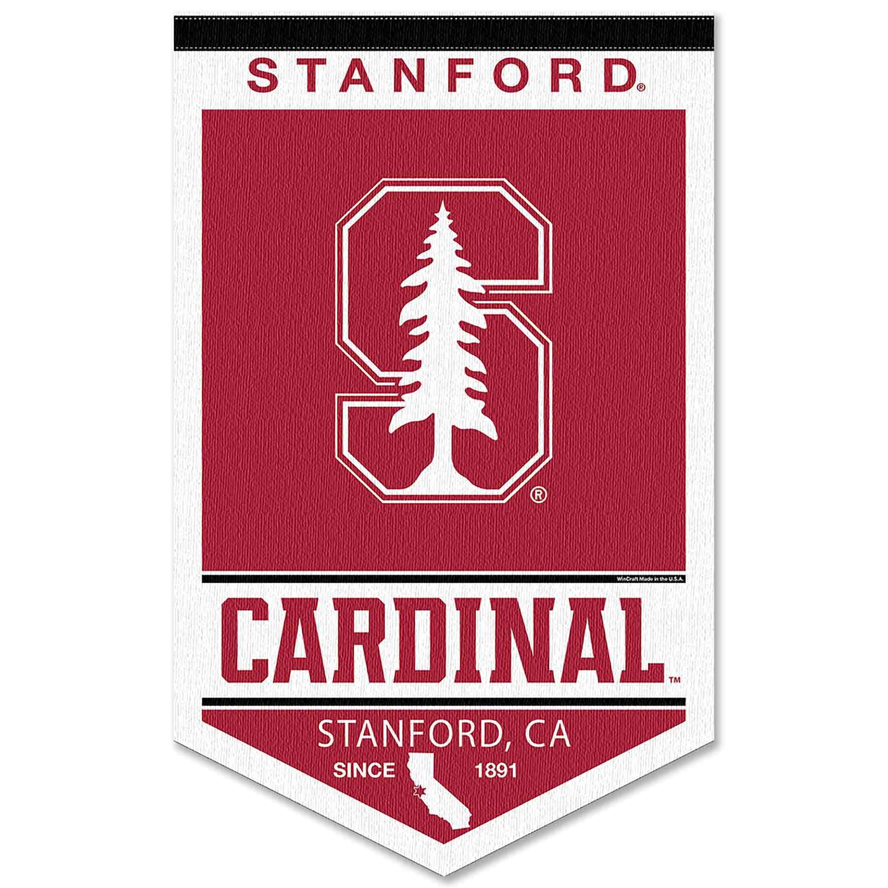 College Flags & Banners Co. Stanford Cardinal Heritage History Banner Pennant - Sports Collectibles, Sports Memorabilia, Sports Fan Shop, Sports Gifts