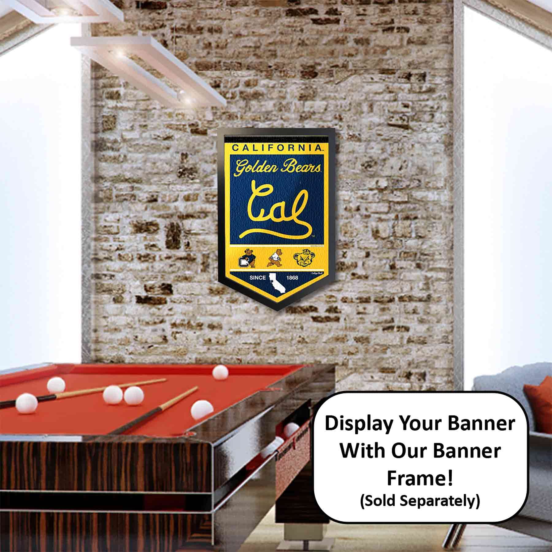 College Flags & Banners Co. Cal Berkeley Golden Bears Heritage History Banner Pennant - Sports Collectibles, Sports Memorabilia, Sports Fan Shop, Sports Gifts