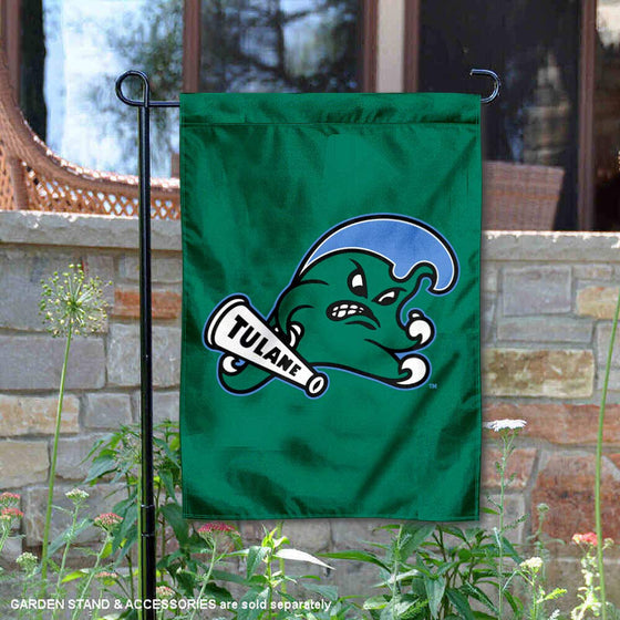 College Flags & Banners Co. Tulane Green Wave Angry Wave Garden Flag - Sports Collectibles, Sports Memorabilia, Sports Fan Shop, Sports Gifts