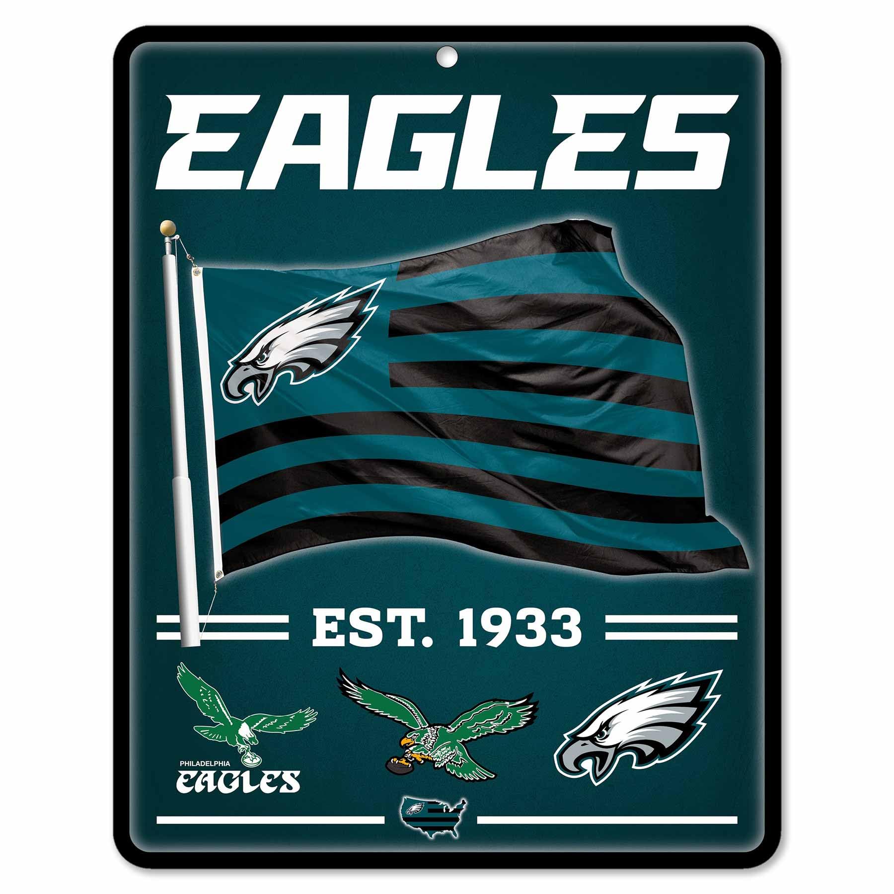 WinCraft Philadelphia Eagles Americana Banner Flag Sign - Sports Collectibles, Sports Memorabilia, Sports Fan Shop, Sports Gifts