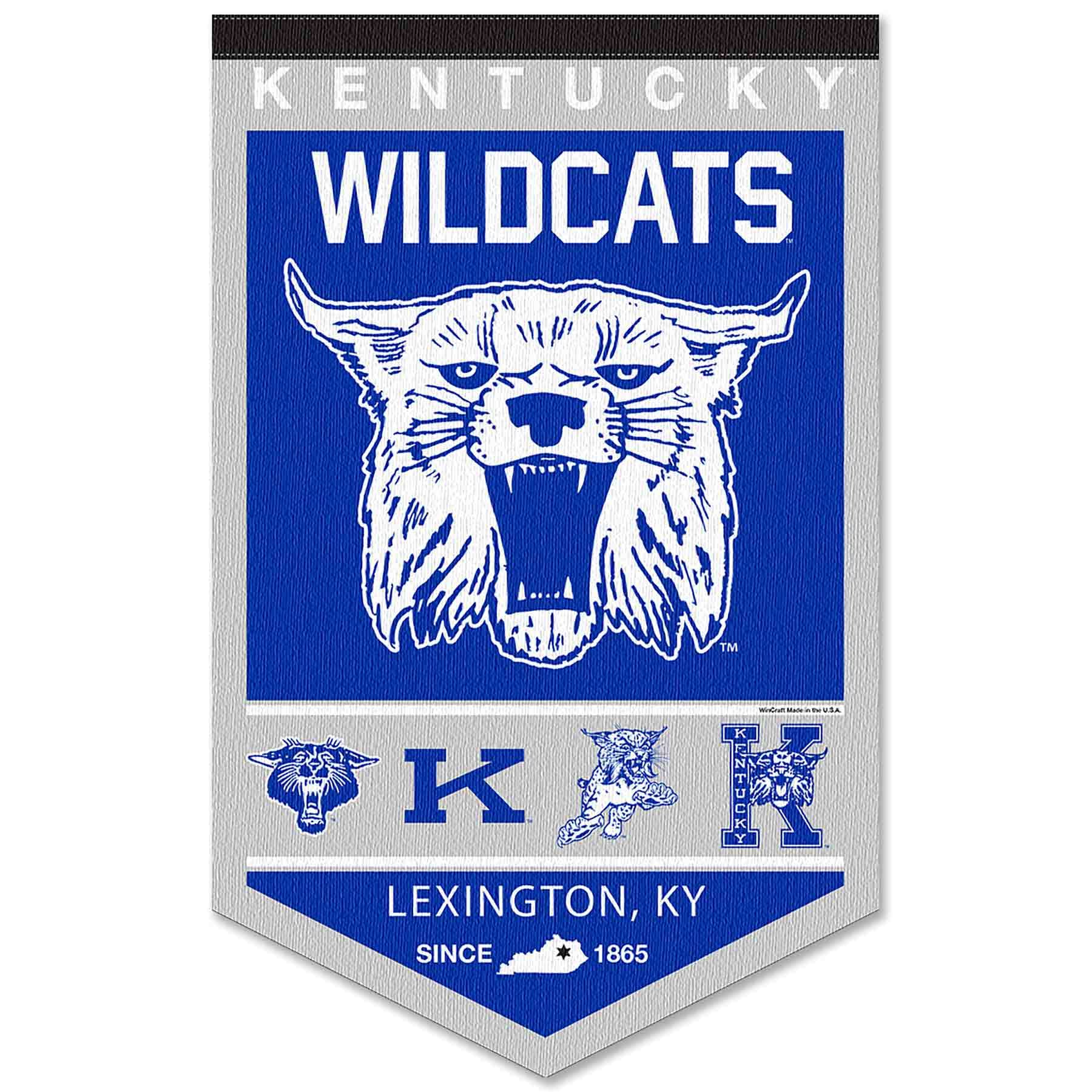 College Flags & Banners Co. Kentucky Wildcats Heritage History Banner Pennant - Sports Collectibles, Sports Memorabilia, Sports Fan Shop, Sports Gifts