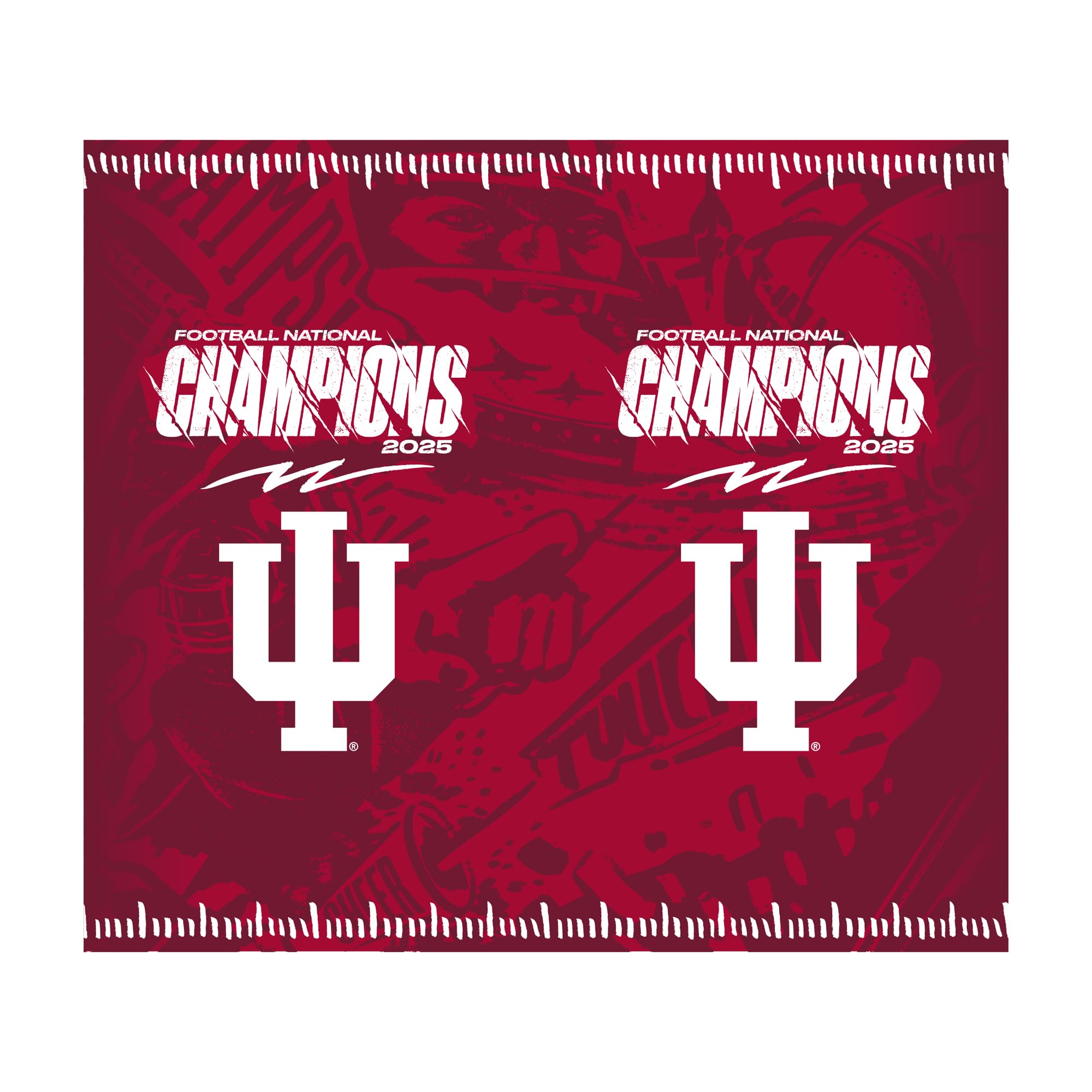 Rico Industries NCAA Indiana Hoosiers 2026 Football National Champions 22oz Stainless Steel Tumbler with Lid - Great For Coffee, Tea, Water or Cocktails - Sports Gifts, Sports Memorabilia, Sports Collectibles, Fan Shop