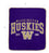 NCAA Washington Huskies Vintage Arch Block Ultra Soft Blanket - Sports Gifts, Sports Memorabilia, Sports Collectibles, Fan Shop