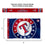 WinCraft Texas Rangers Printed Header Flag 3x5 Banner - Sports Collectibles, Sports Memorabilia, Sports Fan Shop, Sports Gifts